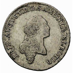 Fryderyk August III 1763-1806, 1/6 talara 1764 EDC, Lip...