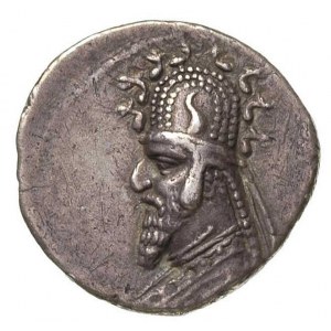 PARTIA, Sinatrukes 77-70 r. pne, drachma, Aw: Popiersie...