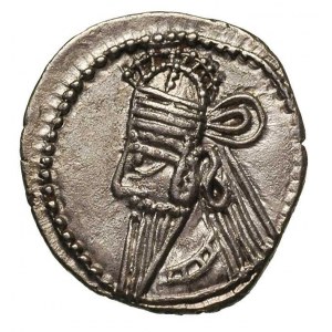 PARTIA, Vologases VI 208-228, drachma, Aw: Popiersie w ...