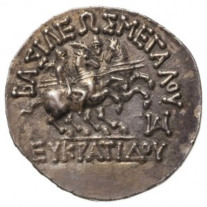 BAKTRIA, Eukratides 171-135 r. pne, tetradrachma-Balkh,...