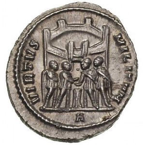 Konstancjusz I 293-306, argenteus, Rzym,  Aw: Popiersie...