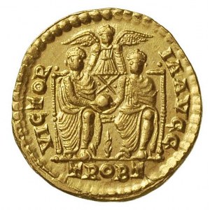 Walentynian II 375- 392, solidus, Konstantynopol, Aw: P...