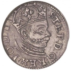 trojak 1584, Ryga, Gerbasevskis 14, moneta w pudełku NG...