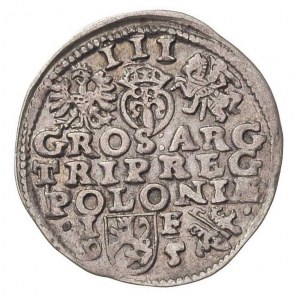 trojak 1595, Lublin, odmiana ze znakiem Daniela Koste (...
