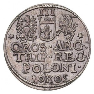 trojak 1602, Kraków, odwrócona cyfra 2 w dacie