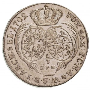 2/3 talara (gulden) 1709, Lipsk, Dav. 825