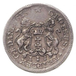 trojak w czystym srebrze 1755, Gdańsk, Merseb. 1802, 2....
