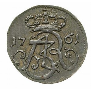 szeląg 1761, Gdańsk, Merseb. 1809, patyna