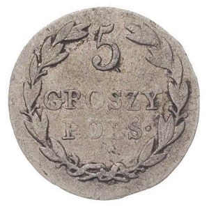 5 groszy 1828, Warszawa, Plage 128, Bitkin 1018, moneta...