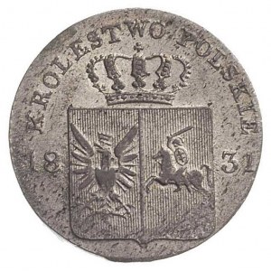 10 groszy 1831, Warszawa, łapy Orła proste i duże liter...
