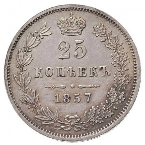 25 kopiejek 1857, Warszawa, Plage 455, Bitkin 285 R1, b...