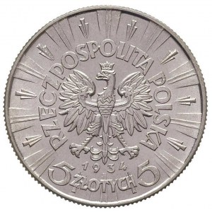 5 złotych 1934, Warszawa, Józef Piłsudski, Parchimowicz...