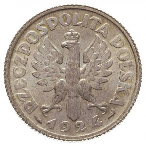 1 złoty 1924, Paryż, Parchimowicz 107 a, ładnie zachowa...