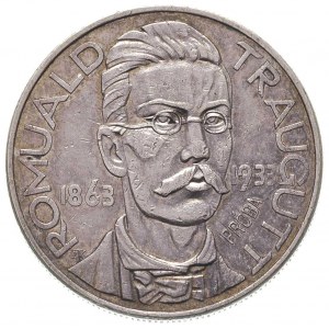 10 złotych 1933, Romuald Traugutt, na rewersie wypukły ...