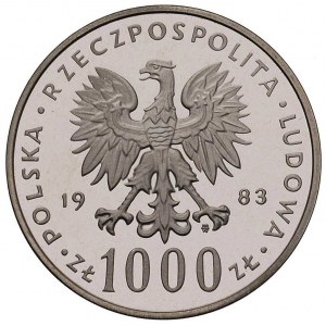 1000 złotych 1983, Warszawa, Jan Paweł II, Parchimowicz...