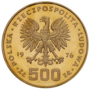 komplet monet 500 złotych 1976, Warszawa, Tadeusz Kości...