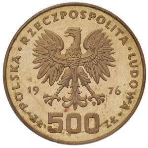 komplet monet próbnych 500 złotych 1976, Tadeusz Kościu...