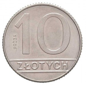 10 złotych 1989, próba niklowa, Parchimowicz P-288 a, n...