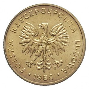 10 złotych 1989, PRÓBA, mosiądz, Parchimowicz P-288 b, ...