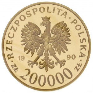 200 000 złotych 1990, USA, Solidarność, Parchimowicz 63...