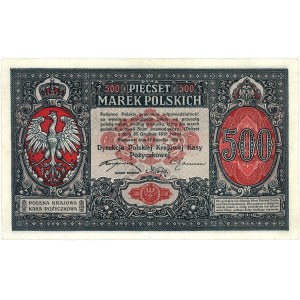 500 marek polskich 15.01.1919, Miłczak 17, Lucow 312 R5...