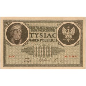 1.000 marek polskich 17.05.1919, seria N, Miłczak 22b, ...