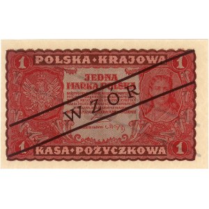 1 marka polska 23.08.1919, I serja GA, WZÓR, Miłczak 23...