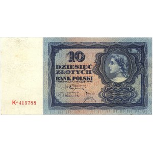 10 złotych 2.01.1928, seria K, Miłczak 66a, Lucow 642 R...