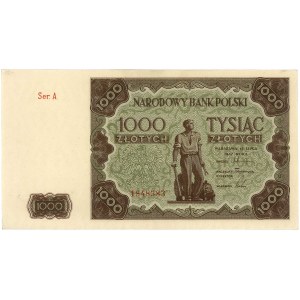 1000 złotych 15.07.1947, seria A, Miłczak 133a