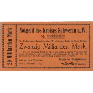 Skwierzyna (Schwerin a. Warthe), 20 miliardów marek 2.1...