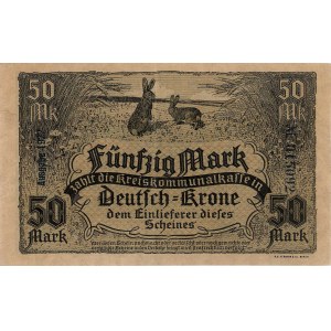 Wałcz (Deutsche Krone), 50 i 100 marek 1922, Müller 985...