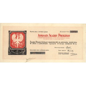 Asygnata Skarbu Polskiego 1.000 koron 1.11.1918 r, seri...