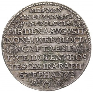 Stefan Batory- medal srebrny na zdobycie Połocka 1579, ...