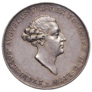 Stanisław August Poniatowski- medal koronacyjny 1764  a...