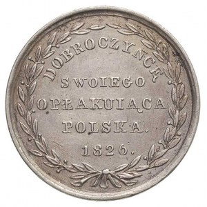 Aleksander I- medal 1826, Aw: Popiersie cara w prawo i ...