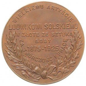 Ludwik Solski- 50-lecie pracy scenicznej, medal autorst...
