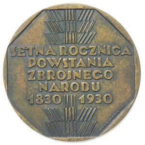 setna rocznica Powstania Listopadowego 1930- medal auto...