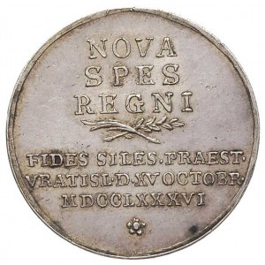 Fryderyk Wilhelm -medal z okazji hołdu Śląska 1786, Aw:...