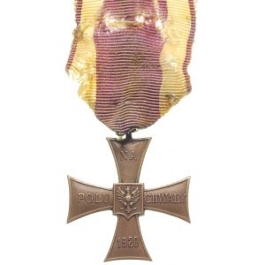 Krzyż Walecznych 1920 (mały), na stronie odwrotnej nume...