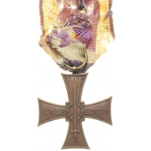 Krzyż Walecznych 1920 (mały), na stronie odwrotnej nume...