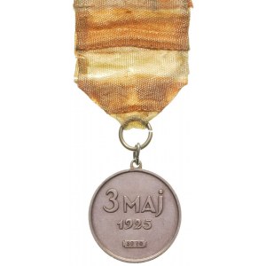 medal 3 Maj, nr 3070, srebro 30 mm, wstążka nieoryginal...