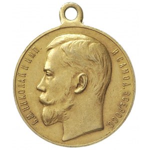 medal (Za Gorliwość), złoto, 28 mm, 18.81 g, na stronie...