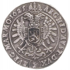 talar 1625, Praga, Aw: Popiersie i napis wokoło, Rw: Or...