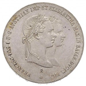 Franciszek Józef I 1848-1916, gulden zaślubinowy 1854 /...