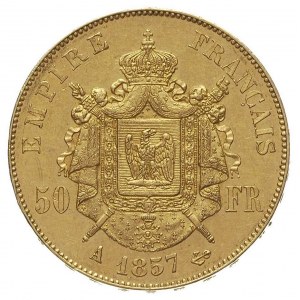 50 franków 1857 A, Paryż, Fr. 571, złoto 16.12 g