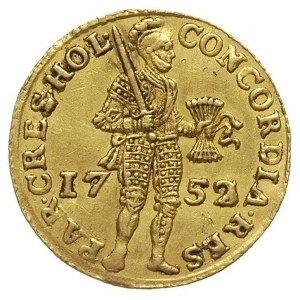 dukat 1752, Holandia, Fr. 250, złoto 3.47 g