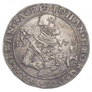 Jan Jerzy 1571- 1598, 1/4 talara 1578, Berlin, Aw: Półp...