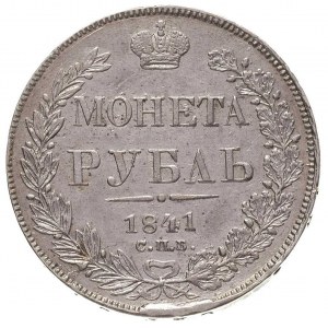 rubel 1841, Petersburg. Bitkin 192, moneta wybita nieco...