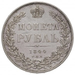 rubel 1844, Petersburg, Bitkin 205