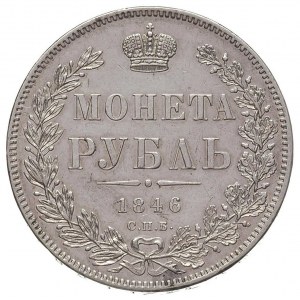 rubel 1846, Petersburg, Bitkin 208